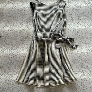 Shoshanna Navy and White Striped Dress